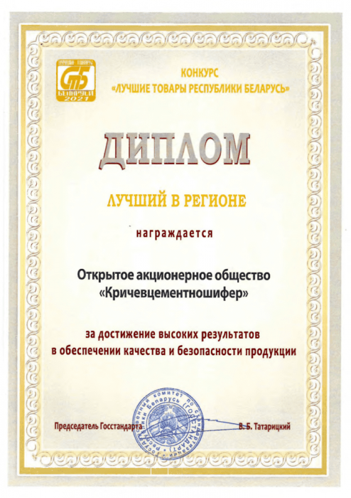 Диплом «Лучший в регионе»