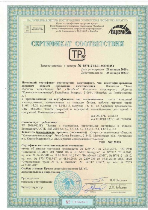 Плиты перекр многопуст