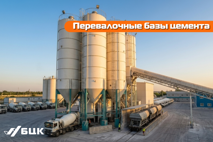 Перевалочные базы БЦК: гарантированное наличие цемента россыпью и логистика без простоев.