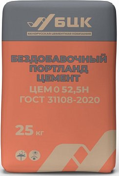 Бездобавочный портландцемент ЦЕМ 0 52,5Н ГОСТ 31108-2020 Бездобавочный портландцемент ЦЕМ 0 52,5Н ГОСТ 31108-2020