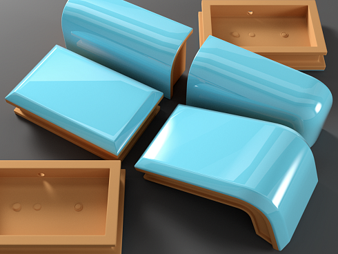 Изразец печной рядовой прямой белый 205*130 мм