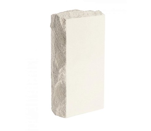 Кирпич силикатный одинарный лицевой полнотелый рустированный угловой гидрофобизированный (СОЛПоРуГ)