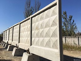 Панель забора, фундаментный стакан Панель забора, фундаментный стакан