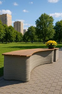 Скамейка «Арка гнутая», «Радуга»