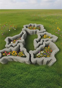 Вазон «Карта Беларуси»