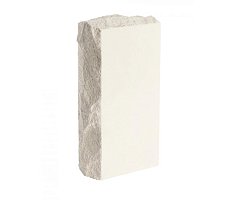 Кирпич силикатный одинарный лицевой полнотелый рустированный угловой гидрофобизированный (СОЛПоРуГ)