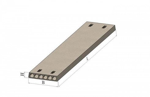 Плиты перекрытия железобетонные многопустотные шириной 1,2 м