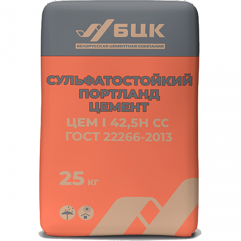 Сульфатостойкий портландцемент ЦЕМ I 42,5Н СС ГОСТ 22266-2013