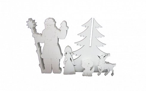Декоративные элементы праздничного украшения из пенополистирола TY BY 100120034.001-2006, изготовленные методом контурной резки