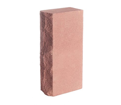 Кирпич силикатный одинарный лицевой полнотелый рустированный гидрофобизированный (СОЛПоРуГ) красный
