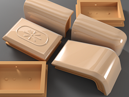 Изразец печной рядовой прямой неглазурованный 205*130 мм