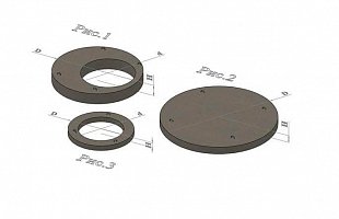 Плиты перекрытий и днищ колодцев Плиты перекрытий и днищ колодцев