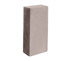 Кирпич силикатный одинарный лицевой полнотелый колотый гидрофобизированный (СОЛПоКГ) коричневый