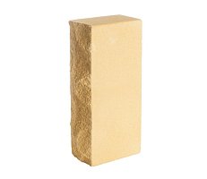 Кирпич силикатный одинарный лицевой полнотелый рустированный гидрофобизированный (СОЛПоРуГ) желтый