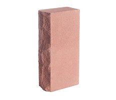 Кирпич силикатный одинарный лицевой полнотелый рустированный гидрофобизированный (СОЛПоРуГ) красный