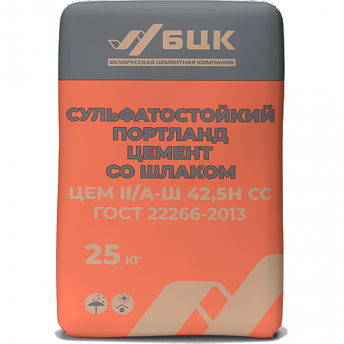 Сульфатостойкий портландцемент со шлаком ЦЕМ II/A-Ш 42,5Н СС ГОСТ 22266-2013